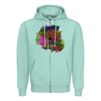 Seafoam halloween spider web for patches Zipper Hoodie - BundleAndBundleShop