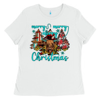 White merry christmas Ladies Tee - JahusDesignShop