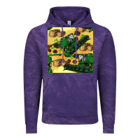Cloud Purple harvester seamless pattern Vintage Hoodie - BundleAndBundleShop