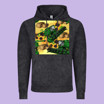 Harvester Seamless Pattern Vintage Hoodie Designed By Bundleandbundleshop