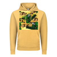 Vintage Mustard harvester seamless pattern Vintage Hoodie - BundleAndBundleShop