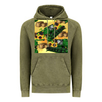 Vintage Olive harvester seamless pattern Vintage Hoodie - BundleAndBundleShop