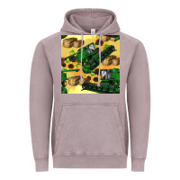 Vintage Zinc harvester seamless pattern Vintage Hoodie - BundleAndBundleShop