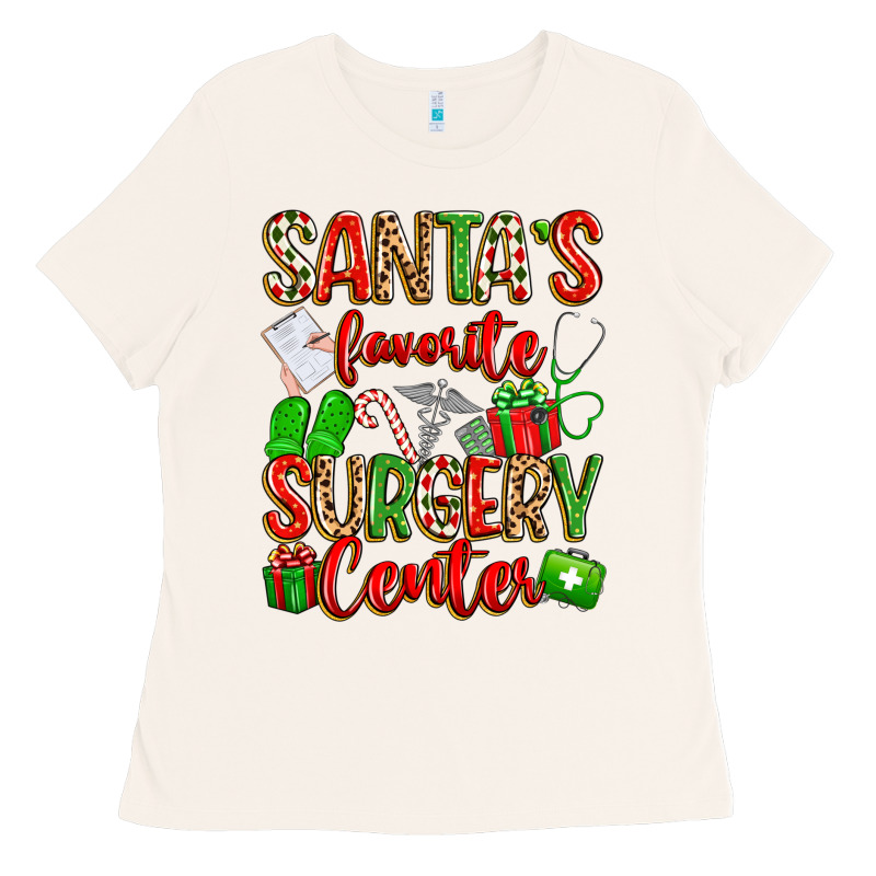 Santa's Favorite Surgery Center Png Sublimation De Ladies Tee by texasbilliewilder | Teevron