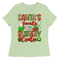 Matcha Santa's Favorite Surgery Center png sublimation de Ladies Tee - texasbilliewilder
