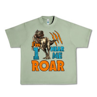 Oil Green i'm one hear me roar dinosaur birthday Urban Heavy Tee - LillyAllenDesigns
