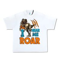 White i'm one hear me roar dinosaur birthday Urban Heavy Tee - LillyAllenDesigns