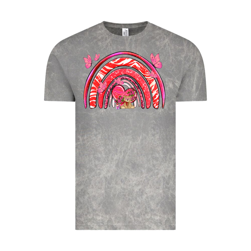 Valentines Day Rainbow With Heart Vintage Tee by NancyCooperArtShop | Teevron