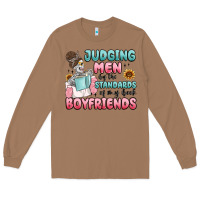 Toasted Coconut judging men by the standards of my book boyfriends Long Sleeve Tee - MaliasSmallBusiness