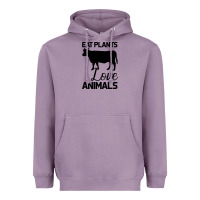 Lavender Eat Plants Love Animals Heavyweight Hoodie - Bettercallsaul