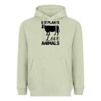 Matcha Eat Plants Love Animals Heavyweight Hoodie - Bettercallsaul