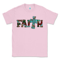 Bubblegum Pink faith christmas cross Classic Tee - AdoDesignShop
