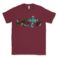 Burgundy faith christmas cross Classic Tee - AdoDesignShop