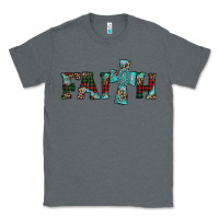 Charcoal Heather faith christmas cross Classic Tee - AdoDesignShop