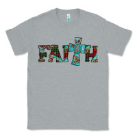 Heather Grey faith christmas cross Classic Tee - AdoDesignShop