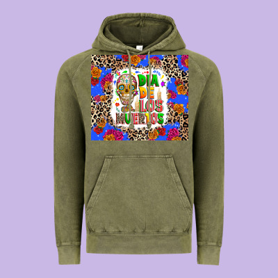 Dia De Los Muertos Vintage Hoodie Designed By Ranaportraitstore