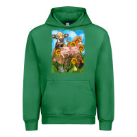 Emerald farm animals wagon olivia Urban Hoodie - OliviaCreatesArt