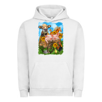 Pigment Lunar Rock farm animals wagon olivia Urban Hoodie - OliviaCreatesArt