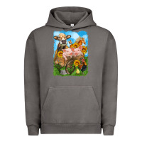 Pigment Tornado farm animals wagon olivia Urban Hoodie - OliviaCreatesArt
