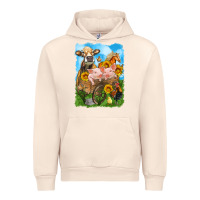 Sandshell farm animals wagon olivia Urban Hoodie - OliviaCreatesArt