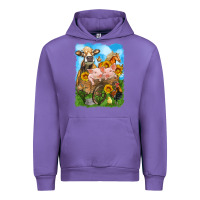 Tulip farm animals wagon olivia Urban Hoodie - OliviaCreatesArt