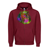 Burgundy halloween spider web for patches Zipper Hoodie - BundleAndBundleShop
