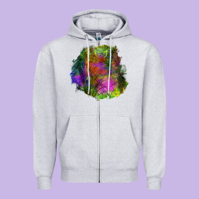 Halloween Spider Web For Patches Zipper Hoodie Designed By Bundleandbundleshop