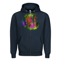 Navy halloween spider web for patches Zipper Hoodie - BundleAndBundleShop