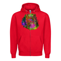 Red halloween spider web for patches Zipper Hoodie - BundleAndBundleShop