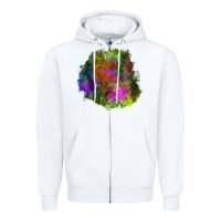 White halloween spider web for patches Zipper Hoodie - BundleAndBundleShop