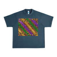Midnight Navy mardi gras leopard glitter bead Urban Heavy Tee - BarkalooDesign