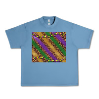 Pebble Blue mardi gras leopard glitter bead Urban Heavy Tee - BarkalooDesign