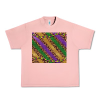 Salmon mardi gras leopard glitter bead Urban Heavy Tee - BarkalooDesign