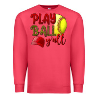 Cardinal Play ball y'all Softball Premium Sweatshirt - NancyCooperArtShop
