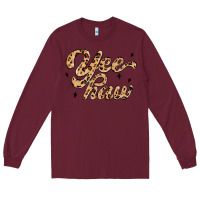 Burgundy yeehaw Long Sleeve Tee - MaliasSmallBusiness