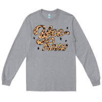 Heather Grey yeehaw Long Sleeve Tee - MaliasSmallBusiness