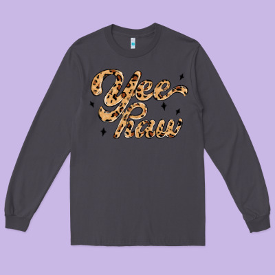 Yeehaw Long Sleeve Tee Designed By Maliassmallbusiness