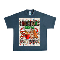 Midnight Navy Christmas calories dont count Urban Heavy Tee - AdoDesignShop