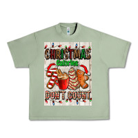 Oil Green Christmas calories dont count Urban Heavy Tee - AdoDesignShop