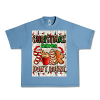 Pebble Blue Christmas calories dont count Urban Heavy Tee - AdoDesignShop
