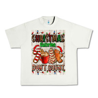 Pistachio Christmas calories dont count Urban Heavy Tee - AdoDesignShop