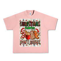 Salmon Christmas calories dont count Urban Heavy Tee - AdoDesignShop
