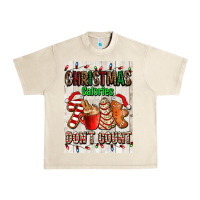 Sandshell Christmas calories dont count Urban Heavy Tee - AdoDesignShop