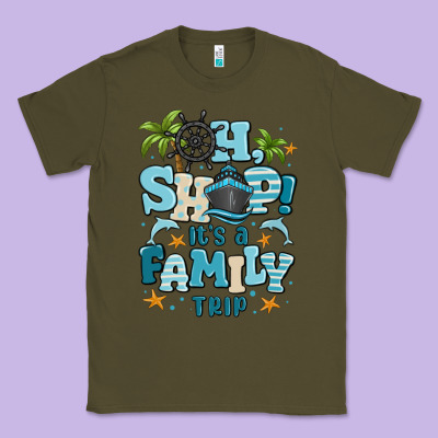 Oh Ship Its A Family Trip Classic Tee Designed By Maliassmallbusiness