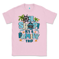 Bubblegum Pink oh ship its a family trip Classic Tee - MaliasSmallBusiness