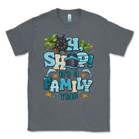 Charcoal Heather oh ship its a family trip Classic Tee - MaliasSmallBusiness