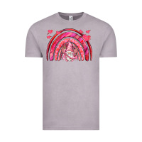 Vintage Zinc valentines day rainbow with cupid gnome Vintage Tee - NancyCooperArtShop
