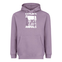 Lavender Eat Plants Love Animals Heavyweight Hoodie - Bettercallsaul