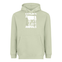 Matcha Eat Plants Love Animals Heavyweight Hoodie - Bettercallsaul
