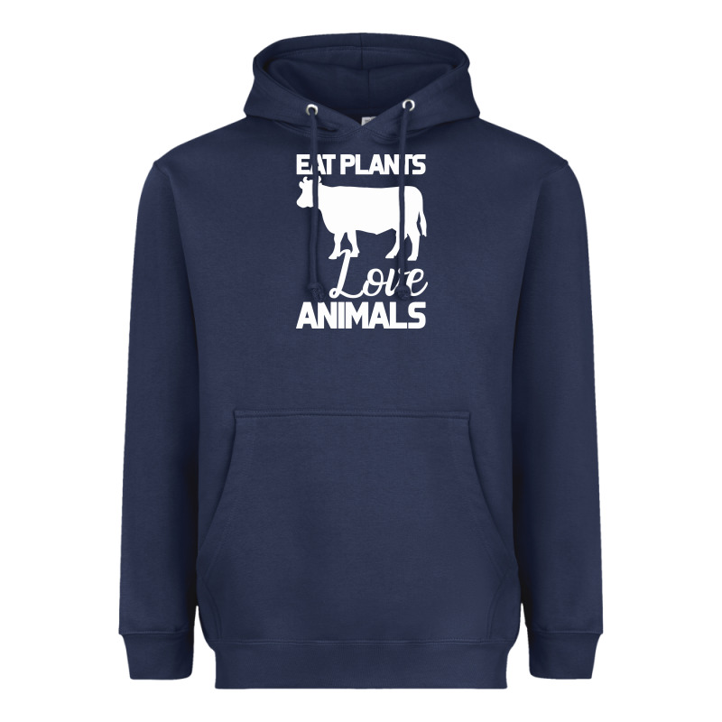 Eat Plants Love Animals Heavyweight Hoodie by Bettercallsaul | Teevron